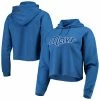 Cheapest 🥰 Unbranded 👩 Women's FISLL Blue Dallas Mavericks Logo Cropped Pullover Hoodie ⭐