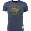 Top 10 🎁 Unbranded Men's Original Retro Brand Heather Navy Georgia Tech Yellow Jackets Vintage Tri-Blend T-Shirt 🥰