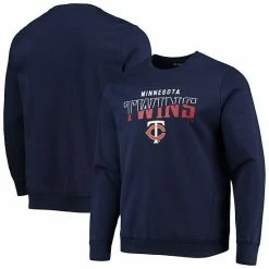 Buy 🔥 Unbranded Men's Levelwear Navy Minnesota Twins Chiseled Zane Pullover Sweatshirt ⌛