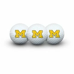 Coupon ⌛ Unbranded Michigan Wolverines Three-Pack Golf Ball Set 🛒