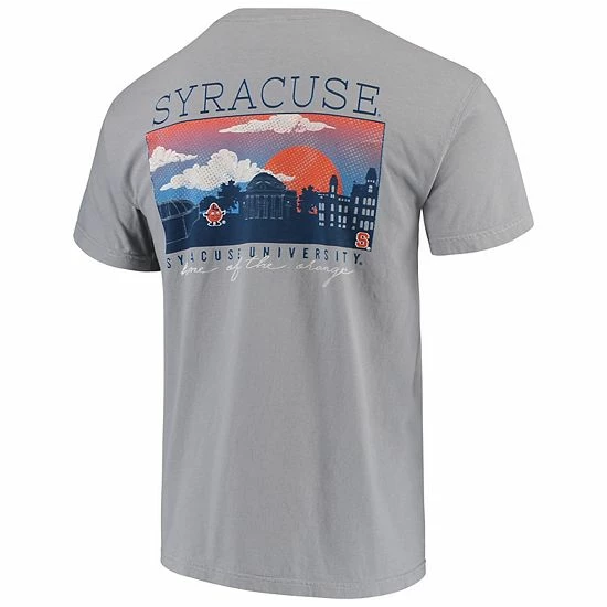 Best Sale ๐ Unbranded Men's Gray Syracuse Orange Comfort Colors Campus Scenery T-Shirt ๐งจ - Image 4