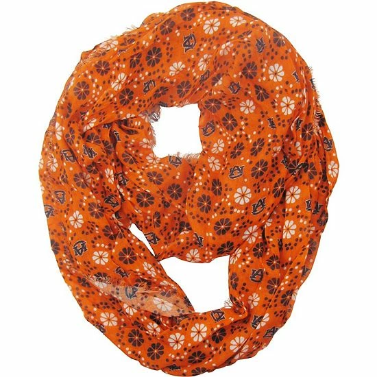 Promo ๐ Unbranded ๐ฉ Women's ZooZatz Auburn Tigers Retro Flower Scarf ๐ฅ