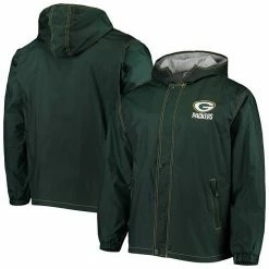 Promo 🌟 Unbranded Men's Dunbrooke Green Green Bay Packers Logo Legacy Stadium Full-Zip Jacket 😉