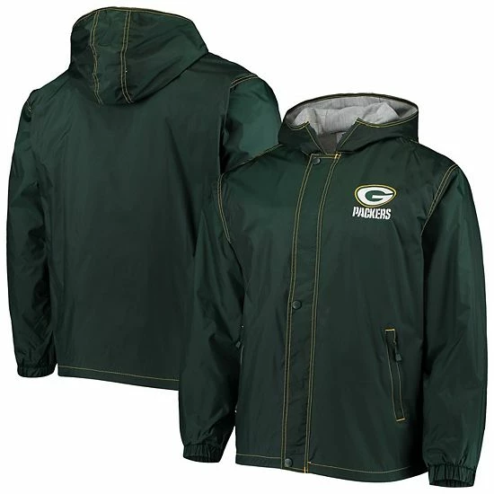 Promo 🌟 Unbranded Men's Dunbrooke Green Green Bay Packers Logo Legacy Stadium Full-Zip Jacket 😉