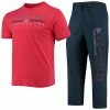 Discount 😍 Unbranded Men's Concepts Sport Navy/Red Washington Nationals Meter T-Shirt And Pants Sleep Set 🥰