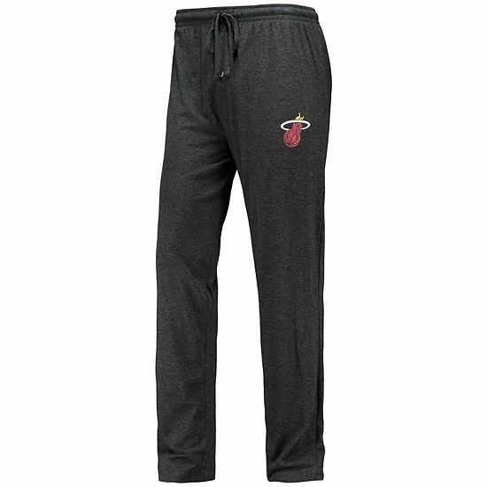 Outlet 🤩 Unbranded Men's Concepts Sport Black/Red Miami Heat Long Sleeve T-Shirt & Pants Sleep Set 💯 - Image 5