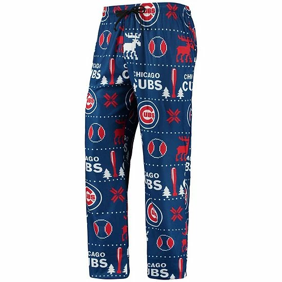 Budget ๐ Unbranded Men's FOCO Royal Chicago Cubs Ugly Pajama Sleep Set ๐ฅฐ - Image 5