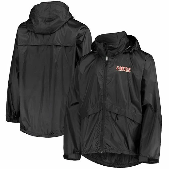 Hot Sale ๐ Unbranded Men's Dunbrooke Black San Francisco 49ers Team Circle Sportsman Waterproof Packable Full-Zip Jacket ๐