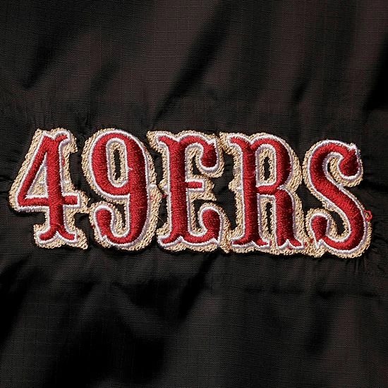 Hot Sale ๐ Unbranded Men's Dunbrooke Black San Francisco 49ers Team Circle Sportsman Waterproof Packable Full-Zip Jacket ๐ - Image 5