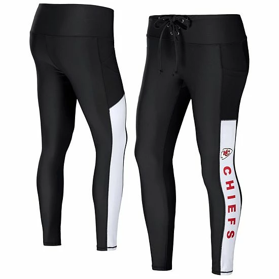 Discount 😀 Unbranded 👩 Women's WEAR By Erin Andrews Black Kansas City Chiefs Leggings 👏