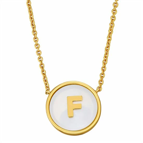 Budget ❤️ Unbranded 👩 Mother Of Pearl Initial Pendant Necklace 😉 - Image 3