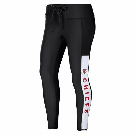Discount 😀 Unbranded 👩 Women's WEAR By Erin Andrews Black Kansas City Chiefs Leggings 👏 - Image 3