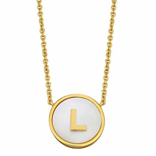 Budget ❤️ Unbranded 👩 Mother Of Pearl Initial Pendant Necklace 😉 - Image 6