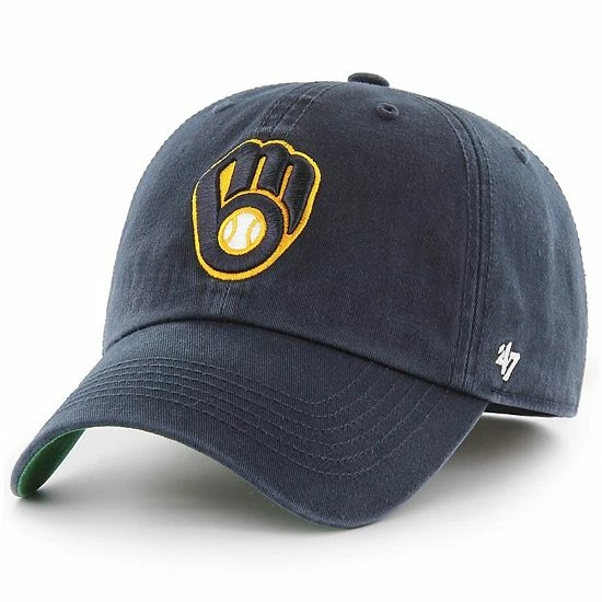 Cheapest 😍 Unbranded Men's '47 Navy Milwaukee Brewers Team Franchise Fitted Hat 🥰 - Image 2