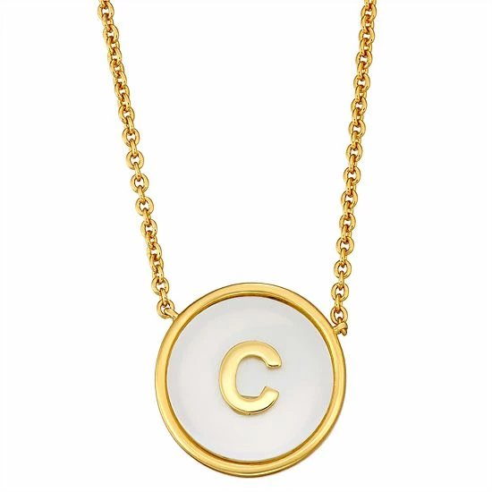 Budget ❤️ Unbranded 👩 Mother Of Pearl Initial Pendant Necklace 😉 - Image 15