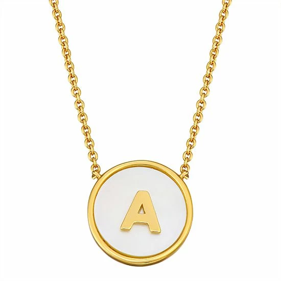 Budget ❤️ Unbranded 👩 Mother Of Pearl Initial Pendant Necklace 😉 - Image 16