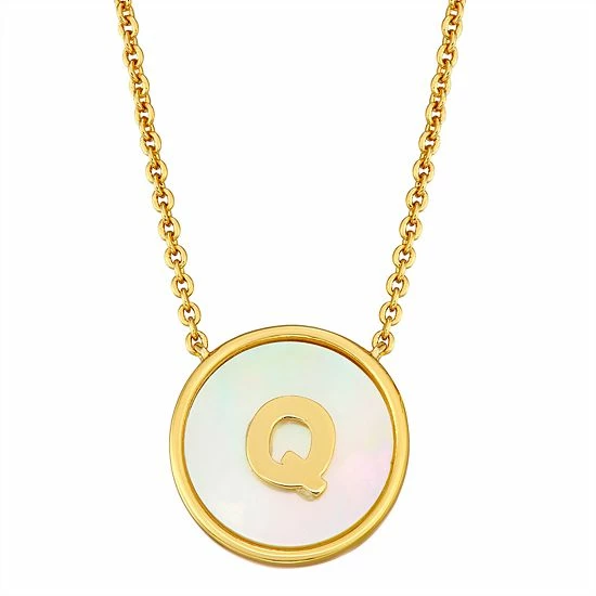 Budget ❤️ Unbranded 👩 Mother Of Pearl Initial Pendant Necklace 😉 - Image 18