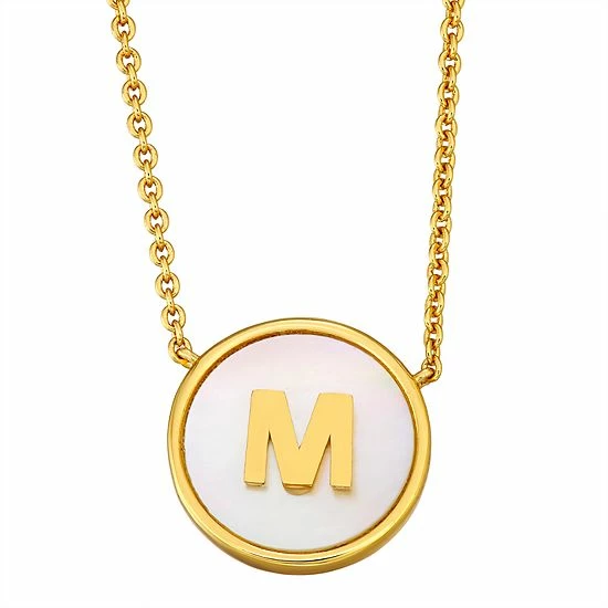 Budget ❤️ Unbranded 👩 Mother Of Pearl Initial Pendant Necklace 😉 - Image 19