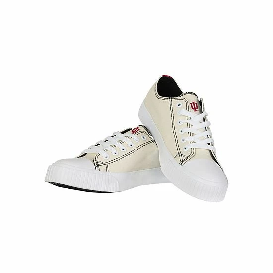 New 🎉 Unbranded 👩 Women's FOCO Cream Indiana Hoosiers Low Top Canvas 👟 Shoes 🔥 - Image 3