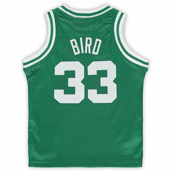 Coupon ⭐ Unbranded Infant Mitchell & Ness Larry Bird Kelly Green Boston Celtics 1985/86 Hardwood Classics Retired Player Jersey ✔️ - Image 4