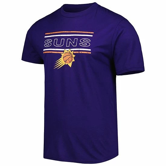 Outlet ๐ Unbranded Men's Concepts Sport Purple/Black Phoenix Suns Badge T-Shirt & Pajama Pants Sleep Set ๐งจ - Image 3