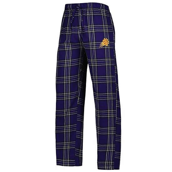 Outlet ๐ Unbranded Men's Concepts Sport Purple/Black Phoenix Suns Badge T-Shirt & Pajama Pants Sleep Set ๐งจ - Image 5