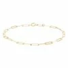 Coupon 🛒 Unbranded 10k Gold Paper Clip Chain Bracelet ⌛