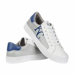 Best Pirce ❤️ Unbranded 👩 Women's FOCO Kansas City Royals Glitter 👟 Sneakers ✔️