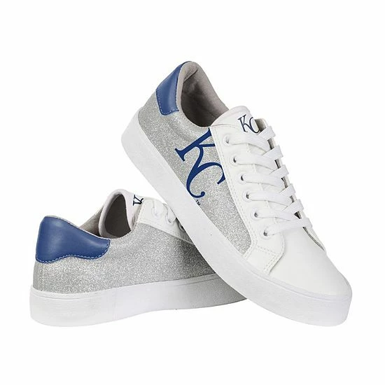 Best Pirce ❤️ Unbranded 👩 Women's FOCO Kansas City Royals Glitter 👟 Sneakers ✔️