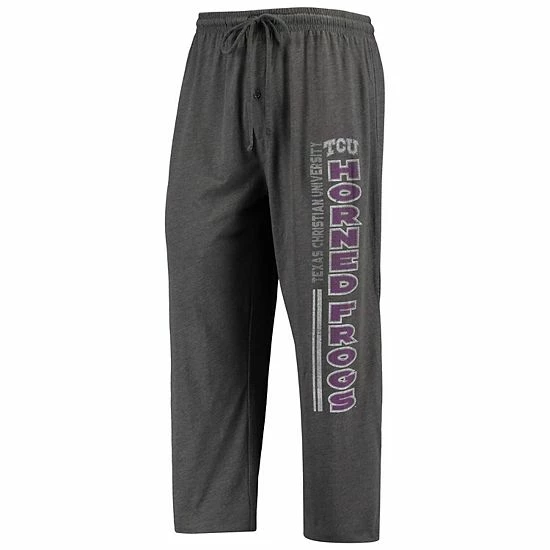 Discount ๐ฏ Unbranded Men's Concepts Sport Heathered Charcoal/Purple TCU Horned Frogs Meter T-Shirt & Pants Sleep Set ๐ - Image 5