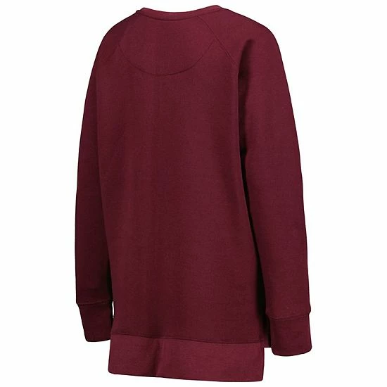 Outlet ๐ฏ Unbranded ๐ฉ Women's Pressbox Maroon Texas A&M Aggies Steamboat Animal Print Raglan Pullover Sweatshirt ๐ฅฐ - Image 4
