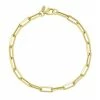 Coupon 🤩 Unbranded 10k Gold Paper Clip Chain Bracelet 💯