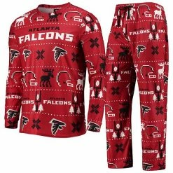 Best reviews of 💯 Unbranded Men's FOCO Red Atlanta Falcons Wordmark Ugly Pajama Set 😉