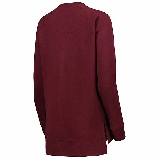 New 😀 Unbranded 👩 Women's Pressbox Maroon Virginia Tech Hokies Steamboat Animal Print Raglan Pullover Sweatshirt 🎁 - Image 4