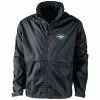 Cheapest 🎁 Unbranded Men's Dunbrooke Black New York Jets Circle Sportsman Waterproof Packable Full-Zip Jacket 🎉