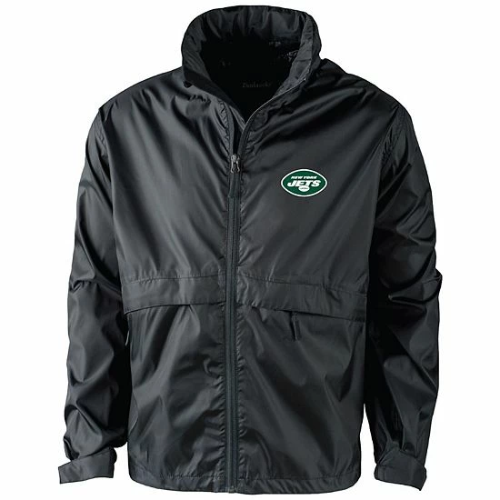 Cheapest ๐ Unbranded Men's Dunbrooke Black New York Jets Circle Sportsman Waterproof Packable Full-Zip Jacket ๐