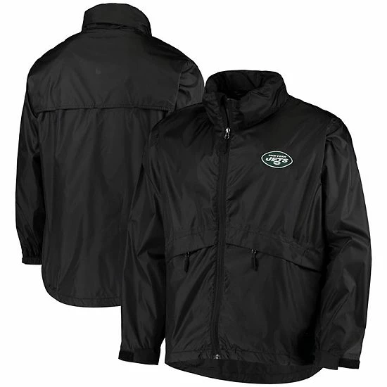 Cheapest ๐ Unbranded Men's Dunbrooke Black New York Jets Circle Sportsman Waterproof Packable Full-Zip Jacket ๐ - Image 2