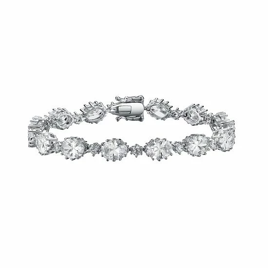 Top 10 🎉 Unbranded Sterling Silver Cubic Zirconia Link Bracelet 🔥