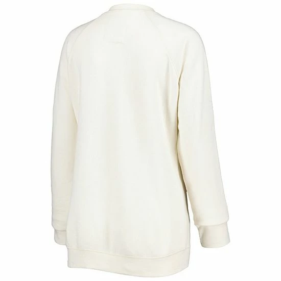 Cheapest ✔️ Unbranded 👩 Women's Pressbox Cream Nebraska Huskers Old Standard Pennant Knobi Raglan Pullover Sweatshirt 👍 - Image 4