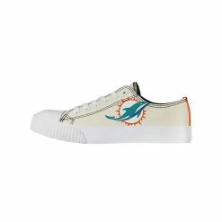 Best reviews of 🥰 Unbranded 👩 Women's FOCO Cream Miami Dolphins Low Top Canvas 👟 Shoes 🎉