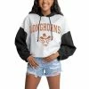 Cheapest 🎉 Unbranded 👩 Women's Gameday Couture White/Black Texas Longhorns Good Time Color Block Cropped Hoodie 🤩