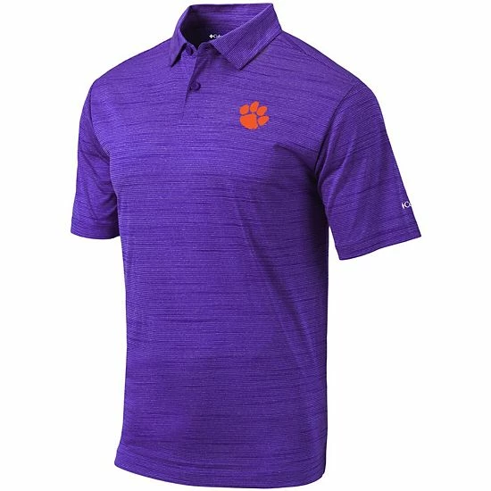 New โญ Unbranded Men's Columbia Golf Purple Clemson Tigers Omni-Wick Set Polo ๐ - Image 3