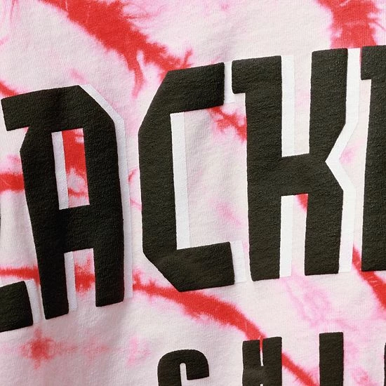 New ๐ Unbranded ๐ฉ Women's Red Chicago Blackhawks Spiral Tie-Dye Long Sleeve T-Shirt ๐ - Image 4