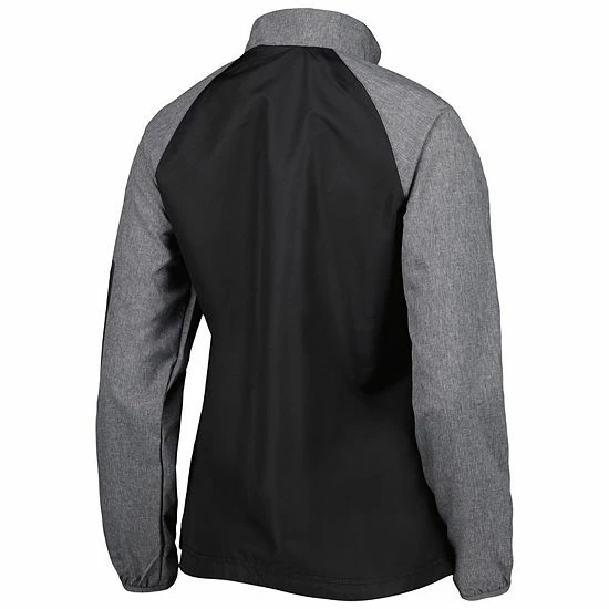 Best deal 🤩 Unbranded 👩 Women's Dunbrooke Black/Gray Las Vegas Raiders Hurricane Raglan Full-Zip Windbreaker 😍 - Image 4