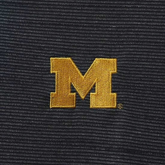 Hot Sale ⌛ Unbranded Men's Columbia Golf Navy Michigan Wolverines Omni-Wick Set Polo 🛒 - Image 5