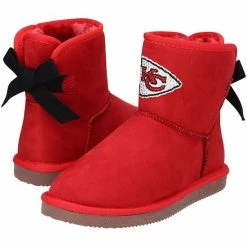 Promo 👍 Unbranded 👧 Girls Youth Cuce Kansas City Chiefs Low Team Ribbon 🥾 Boots 😀