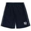 Promo 🎁 Unbranded Men's Navy New York Yankees Big & Tall Mesh Shorts 😉