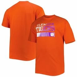 Promo 💯 Unbranded Men's Orange Clemson Tigers Big & Tall Raglan T-Shirt ❤️