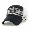 Budget 😉 Unbranded Men's '47 Black/White Las Vegas Raiders Interlude MVP Trucker Snapback Hat 😍