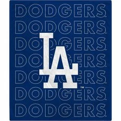 Wholesale 💯 Unbranded Los Angeles Dodgers 60" X 70" Echo Wordmark Plush Blanket ✔️